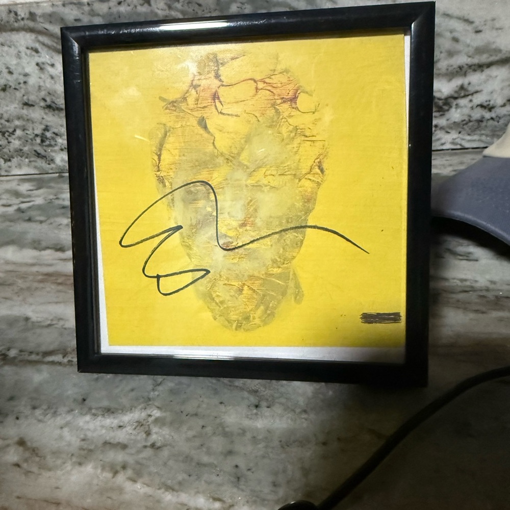 Signed Ed Sheeran CD insert